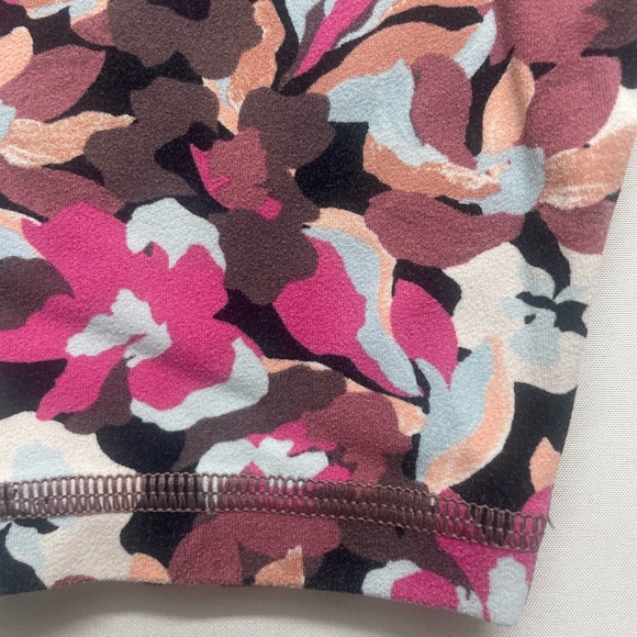 Athleta Pink and Brown Floral Leggings - Picture 9 of 11